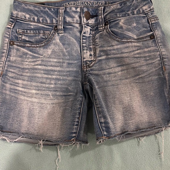 American Eagle Outfitters Pants - American Eagle Outfitters Distressed Blue Jean Shorts
